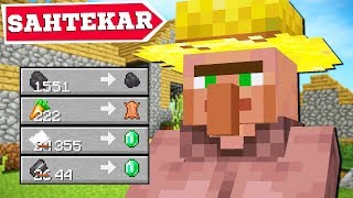 SADE SURVİVAL ama DOLANDIRICI KÖYLÜLER - Ekip Minecraft