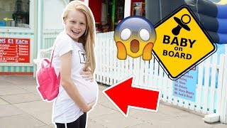 13 YEAR OLD WEARS PREGNANCY BUMP FOR A DAY! ??
