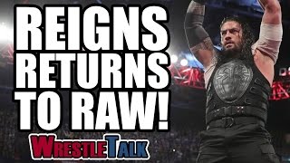 Roman Reigns Returns To Raw! Braun Strowman Written Off TV | WWE Raw, May 8, 2017 Review