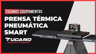 Prensa Termica Pneumatica Smart de 1,00 x 0,80 m com duas bandejas