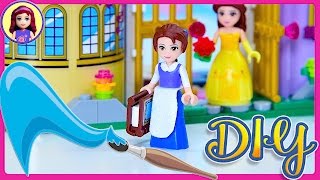 Lego Beauty & the Beast Belle Blue Dress Custom DIY Mini doll Disney Princess How to Tutorial Craft