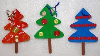 Новогодние елочные игрушки своими руками. Зимние поделки на новый год 2019.