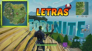 BUSCA LAS LETRAS F-O-R-T-N-I-T-E ! MAPA BIEN EXPLICADO ! Desafío semana 1 : Fortnite Battle Royale