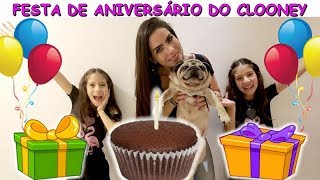 FESTA DE ANIVERSÁRIO DO CLOONEY - NOSSO CACHORRO