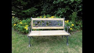 Rénover un banc de jardin en bois