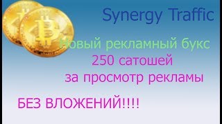 SYNERGY TRAFFIC - новый рекламный букс.  Регистрация.  Начинаем зарабатывать без вложений.