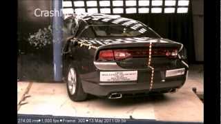Dodge Charger | 2011 | Pole Crash Test | NHTSA High Speed Camera | CrashNet1