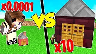 CASA GIGANTE contro CASA PICCOLISSIMA su MINECRAFT!