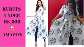 KURTI'S UNDER RS. 500? AMAZON - OFFICE/COLLEGE/CASUAL WEAR  #BUDGETHAUL EP 03 | RAKHI SINGH