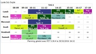 1 - Installation et configuration du logiciel FET timetable (créateur des emplois du temps )