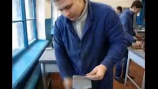 Урок производственного обучения по слесарному делу в ШПЛ