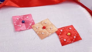 Super Easy Flower Making Ideas - Hand Embroidery Tricks - Sewing Hack#Amazing Ribbon Flower Work