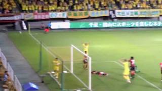 11年07月23日 J2リーグ　ｺﾝｻﾄﾞｰﾚ札幌ｖｓジェフ 千葉59分3.竹内彬