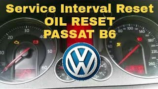 ? VW Passat B6 Service Interval Reset