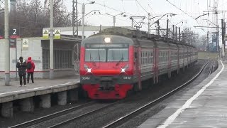 Электропоезд ЭД4М-0442 платформа Матвеевская