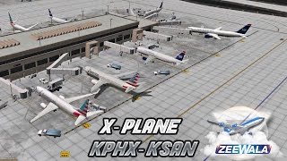 KPHX To KSAN | EADT x737 v5.0.1 in X-Plane 10 | 10-01-2016