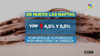 YPF y Shell se suman al aumento de precio de la nafta