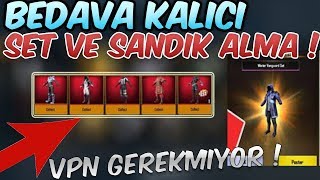 BEDAVA KALICI DESTANSI KIYAFET VE SANDIK ALMA ! PubgMobile