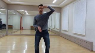 Клубные танцы для мужчин. Правильная работа колена.