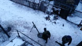 Непутевые минометчики ДНР - Ukraine- Horlivka mortar work Украина!