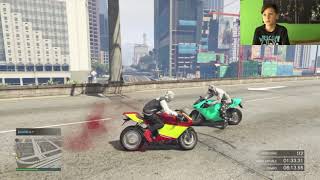 GTA 5 ONLINE GARA MALATA CON MOTO GAMEPLAY