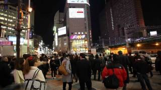 Walking around Shinjuku ( Tokyo - Omoide Street ) HD 1080