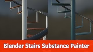 Blender and Substance Painter texturing tutorial: Stairs