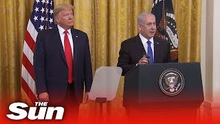 Donald Trump unveils Middle East peace plan with Jerusalem 'undivided' capital of Israel
