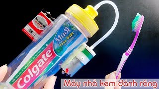 Cách làm máy nhả kem đánh răng tự động
