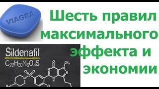 Виагра, она же силденафил. Шесть правил достижения максимального эффекта и экономии при ее приеме