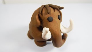 Cómo hacer un mamut de plastilina paso a paso fácil, explicado, arcilla polimérica