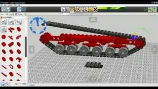 сборка гусениц  в Lego Digital Designer  4.2