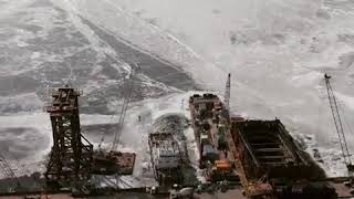 Строительство автомобильного моста Россия-Китай (март 2019)