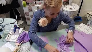 Крылья из изолона . Бесплатный мк + бант из изолона . Аксессуары для светильника Барби-ангел