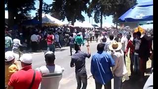 Accidente de carrera de autos carcacha en Huamantla Tlaxcala 2014