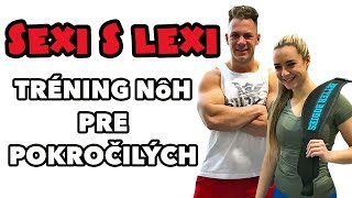 Tréning na stehná a zadok pre pokročilých. Kompletný tréning vo fitku. Sexi s Lexi #1