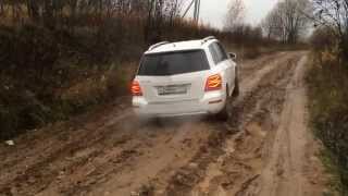 Mercedes-benz GLK 300 offroad. Легкое бездорожье на летней резине.