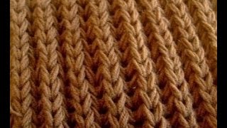 ☀ Английская резинка спицами для начинающих ☀ Английская резинка ☀ //// Knitting for beginners