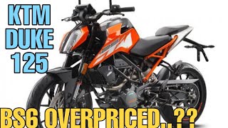 Ktm Duke 125 bs6 2020 || Overpriced..????