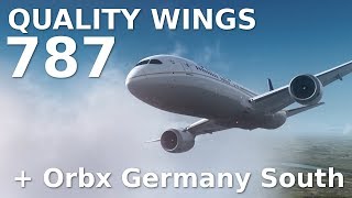[FSX] Quality Wings 787 || LANDING at MUNICH AIRPORT (EDDM) + ORBX GERMANY SOUTH