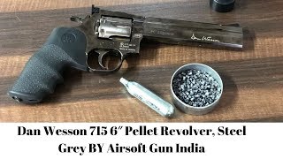Dan Wesson 715 6″ Pellet Revolver, Steel Grey BY Airsoft Gun India