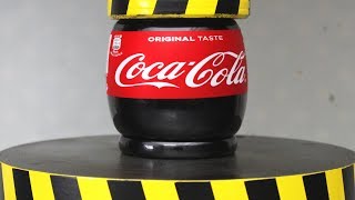 EXPERIMENT HYDRAULIC PRESS 100 TON vs COCA COLA