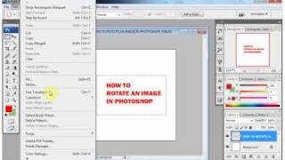 How to rotate an image in Photoshop