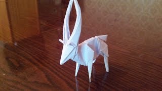 Антилопа оригами, antelope origami