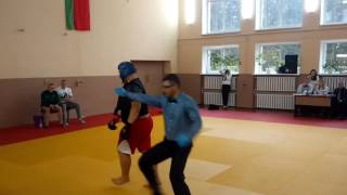 Кубок РБ ‎по УШУ Саньда  22-23.10.2016 св 90 кг Кирись Максим - Тихинский Василий 2 раунд