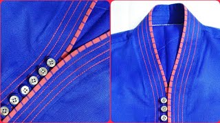 How to make high neck collar