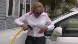 Wetlook girl - Wet jeans with a hose wetlook