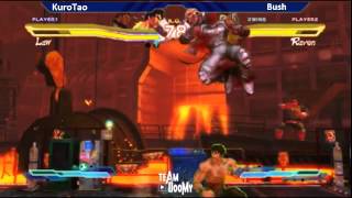 Streetfighter X Tekken Launch Event- Bush80 (Raven, Chun li) vs KuroTao (Law, Akuma)