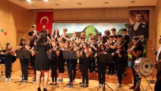 Ataşehir Doğa Koleji - Ortaokul - Blok Flüt , Keman Orkestrası - Gün Batarken