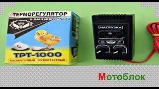 Терморегулятор для инкубатора ТРТ-1000 плавнозатухающий (с двумя регулировками)